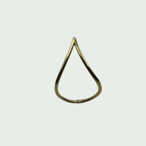 Anillo de Oro 14k con Diseño Minimalista en V